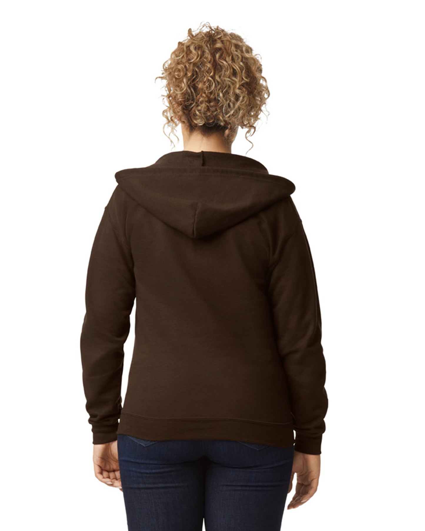 Unisex Heavy Blend™ 50/50 Full-Zip Hoodie - Dark Chocolate