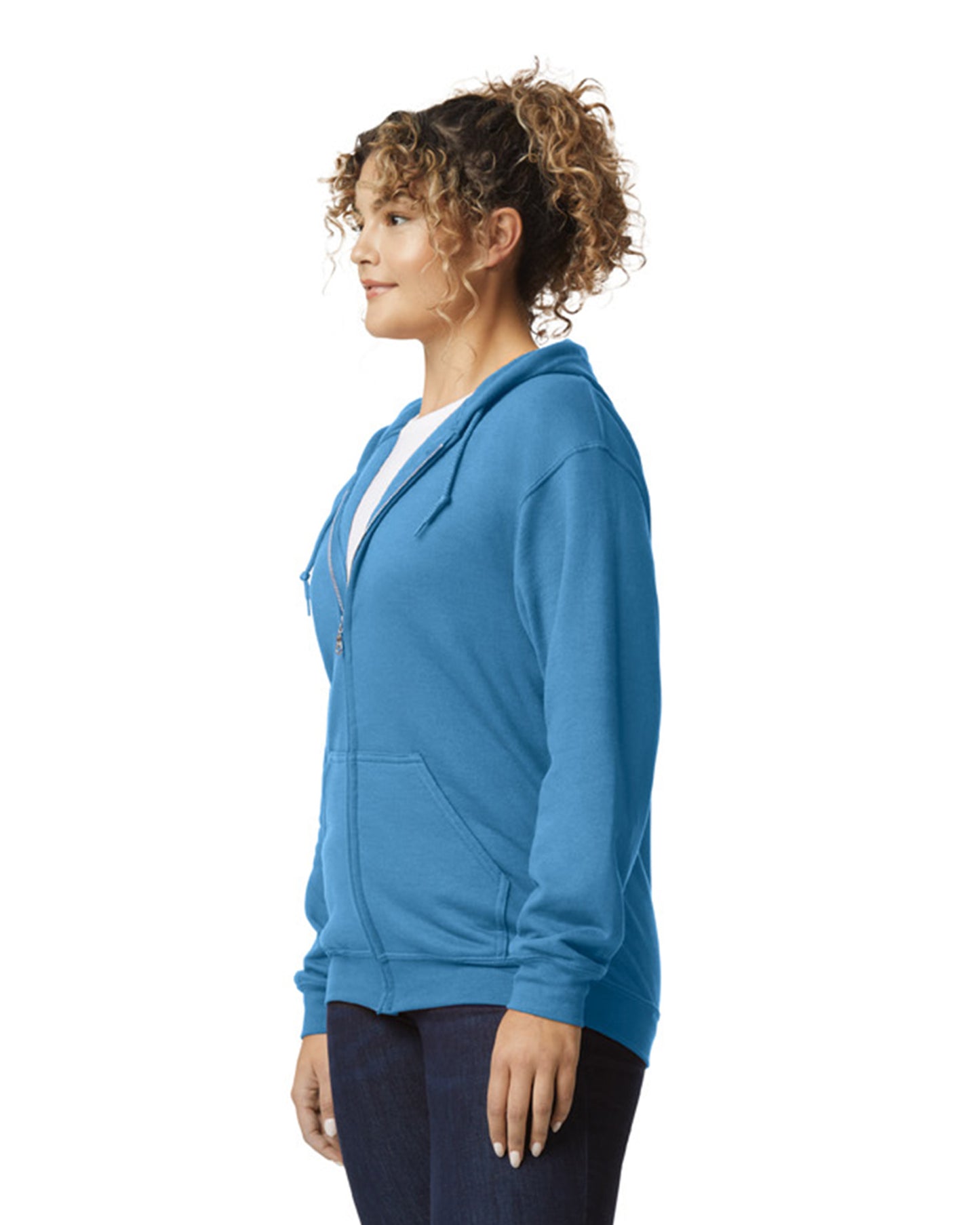 Unisex Heavy Blend™ 50/50 Full-Zip Hoodie - Carolina Blue