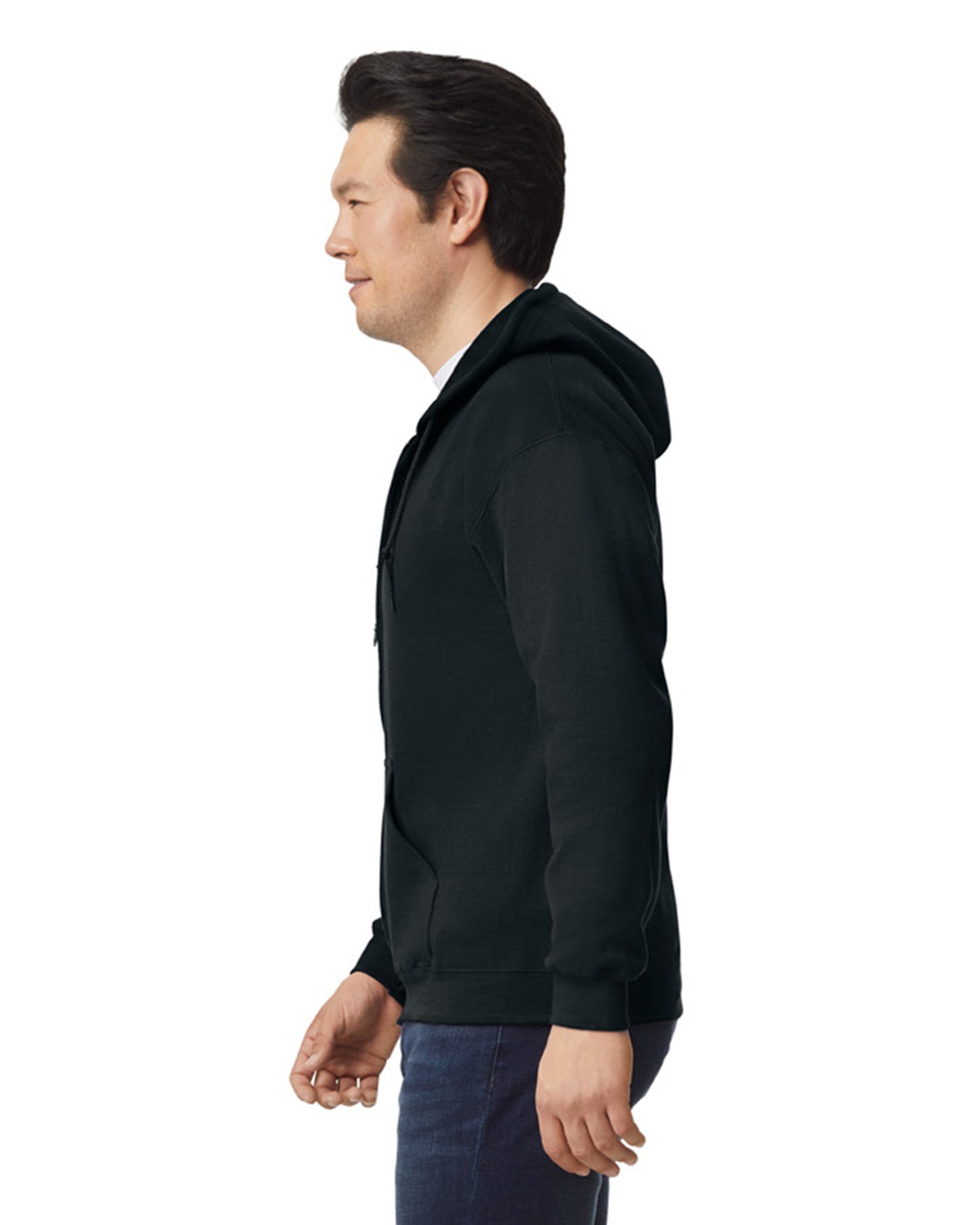 Unisex Heavy Blend™ 50/50 Full-Zip Hoodie - Black