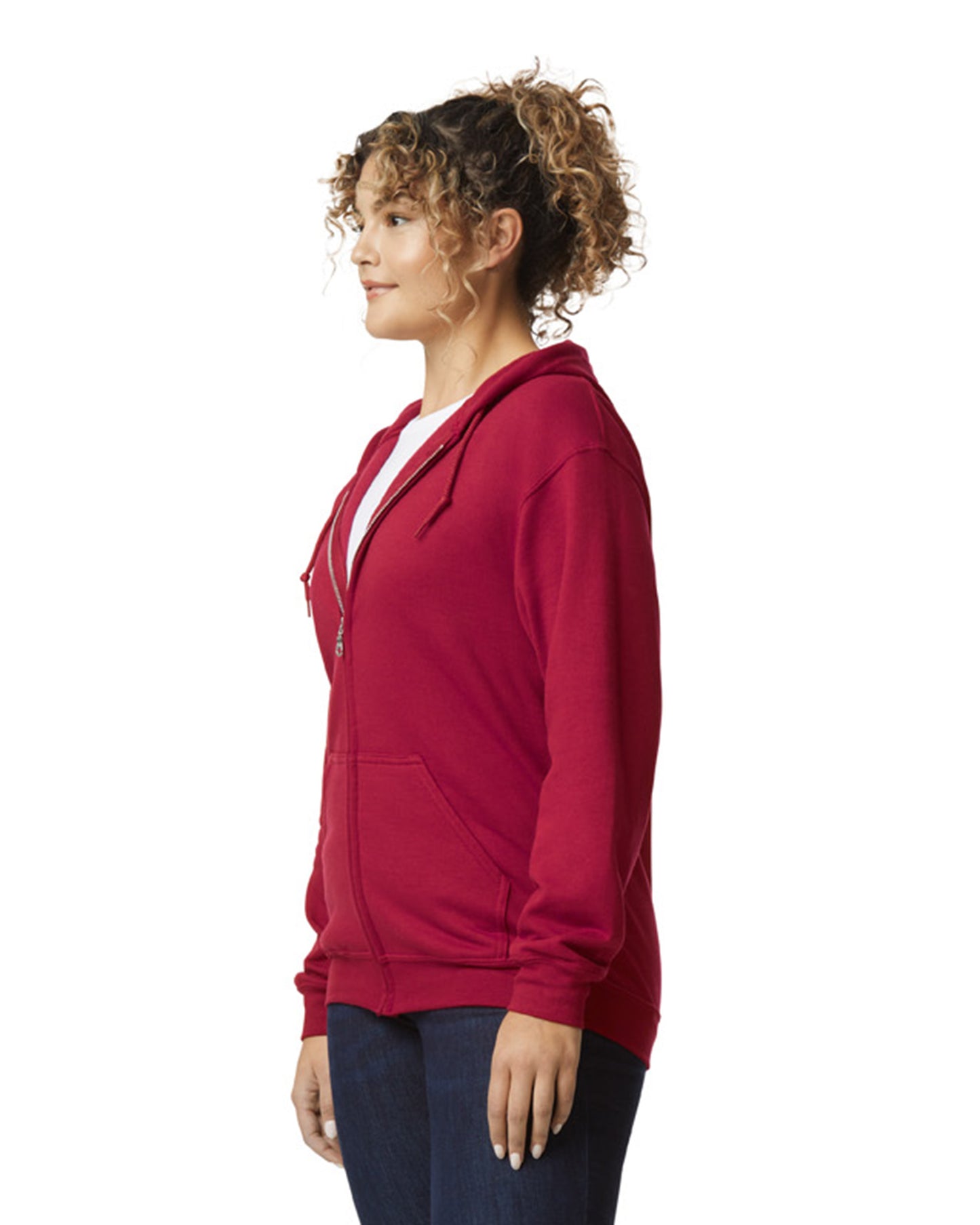 Unisex Heavy Blend™ 50/50 Full-Zip Hoodie - Cardinal Red