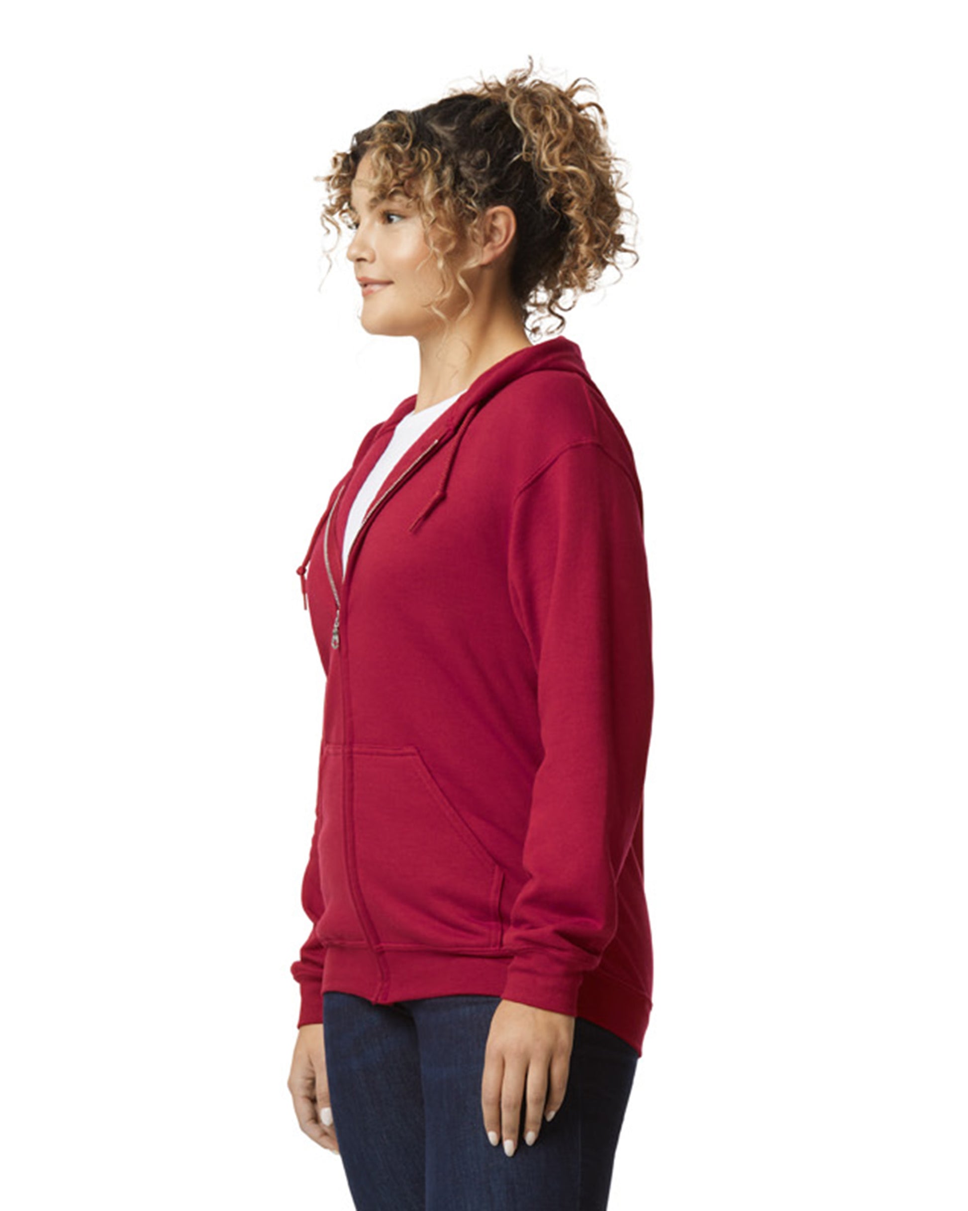 Unisex Heavy Blend™  50/50 Full-Zip Hoodie - Cardinal Red