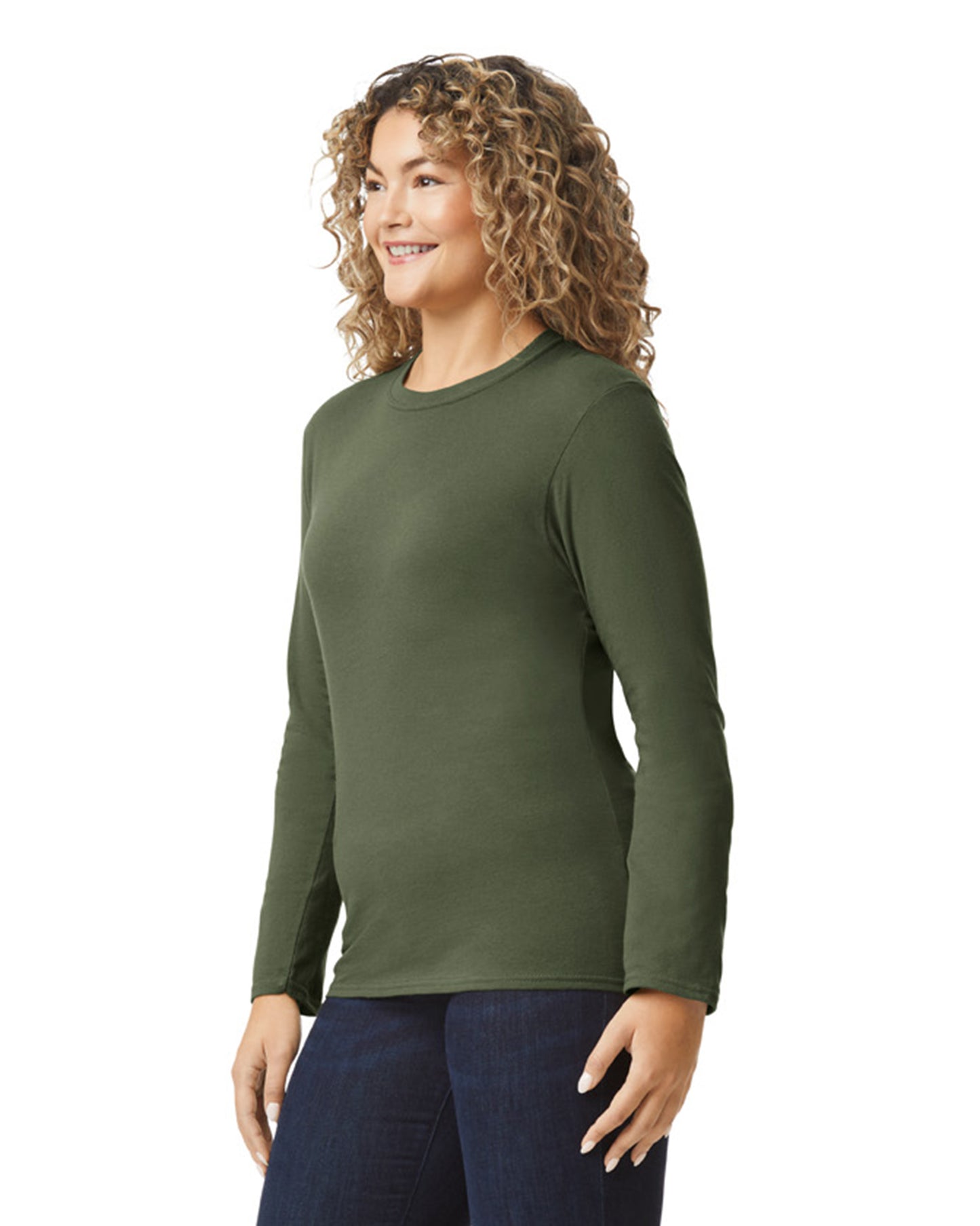 Unisex Softstyle® Long-Sleeve T-Shirt - Military Green