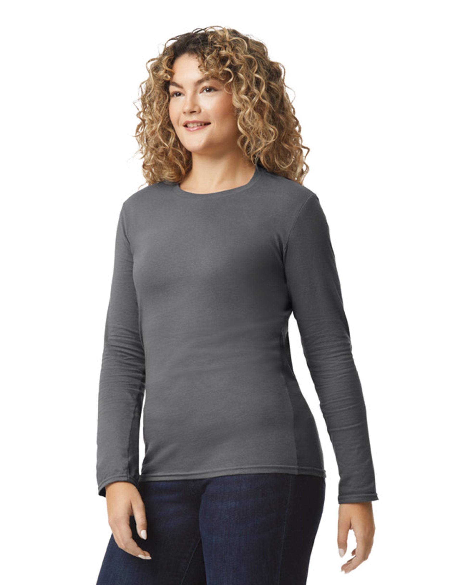 Unisex Softstyle® Long-Sleeve T-Shirt - Charcoal
