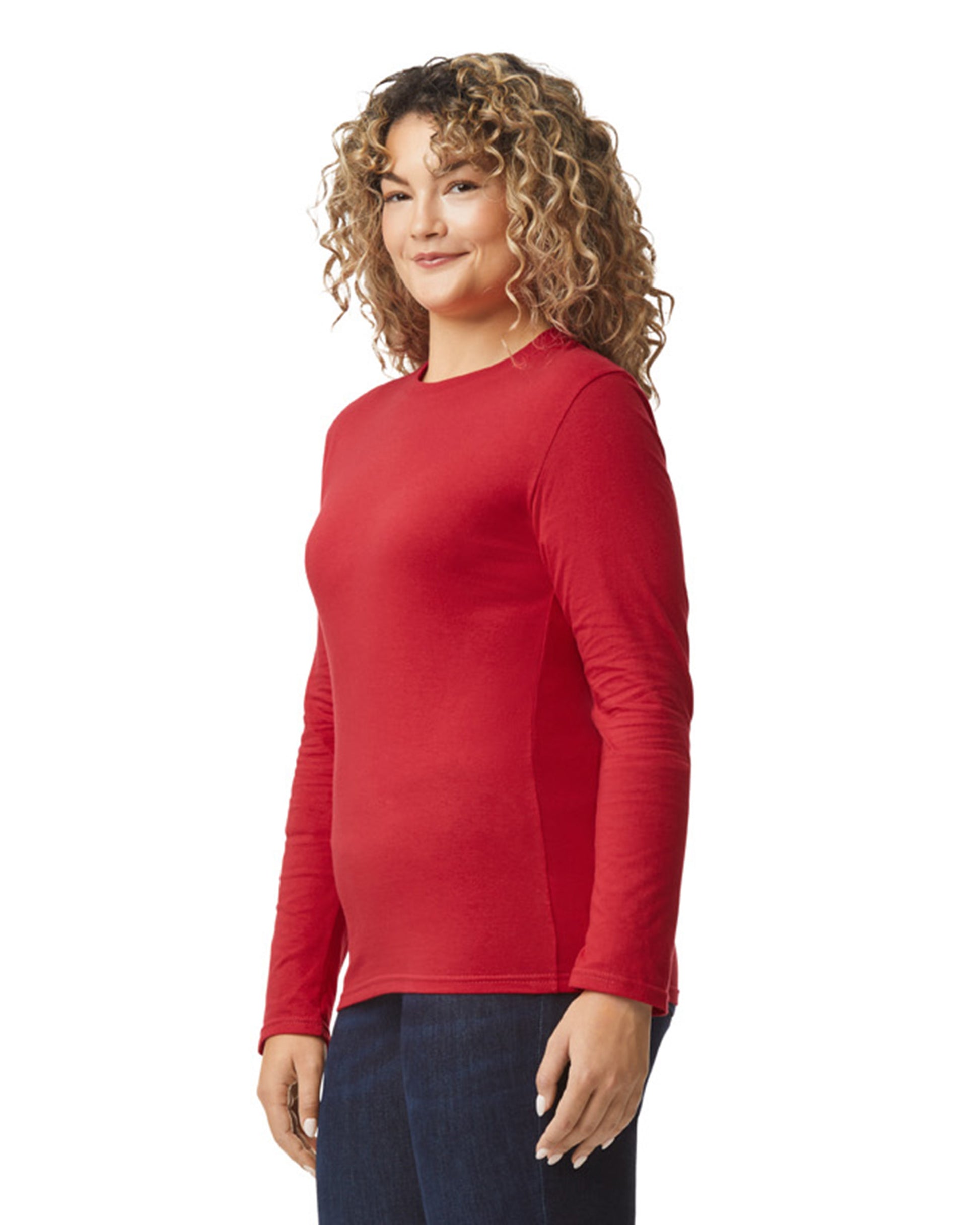 Unisex Softstyle® Long-Sleeve T-Shirt - Cherry Red