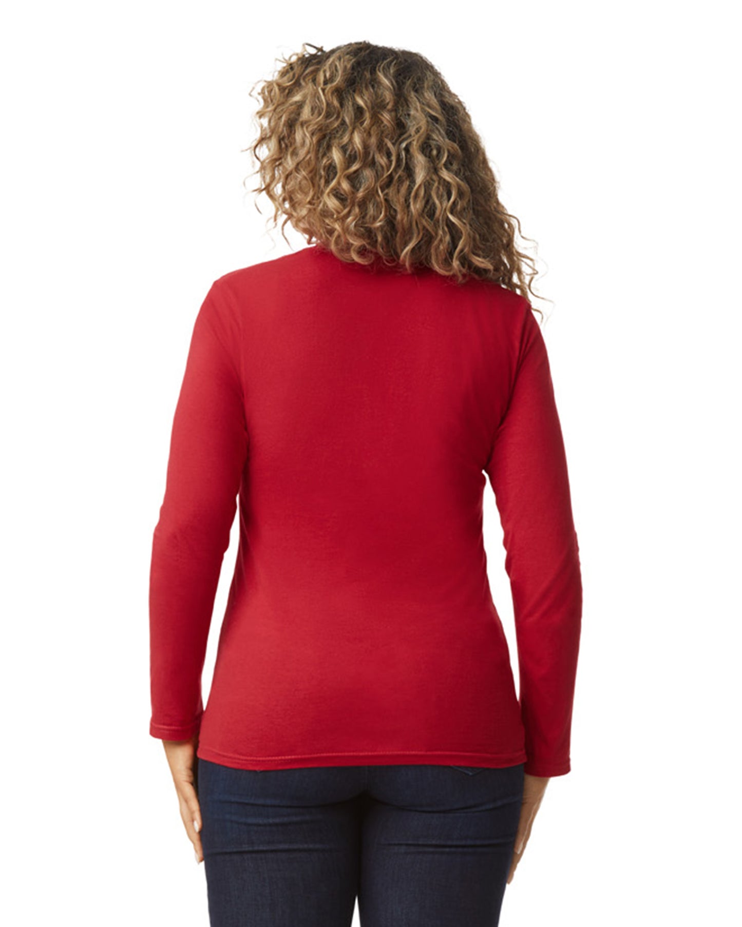 Unisex Softstyle® Long-Sleeve T-Shirt - Cherry Red