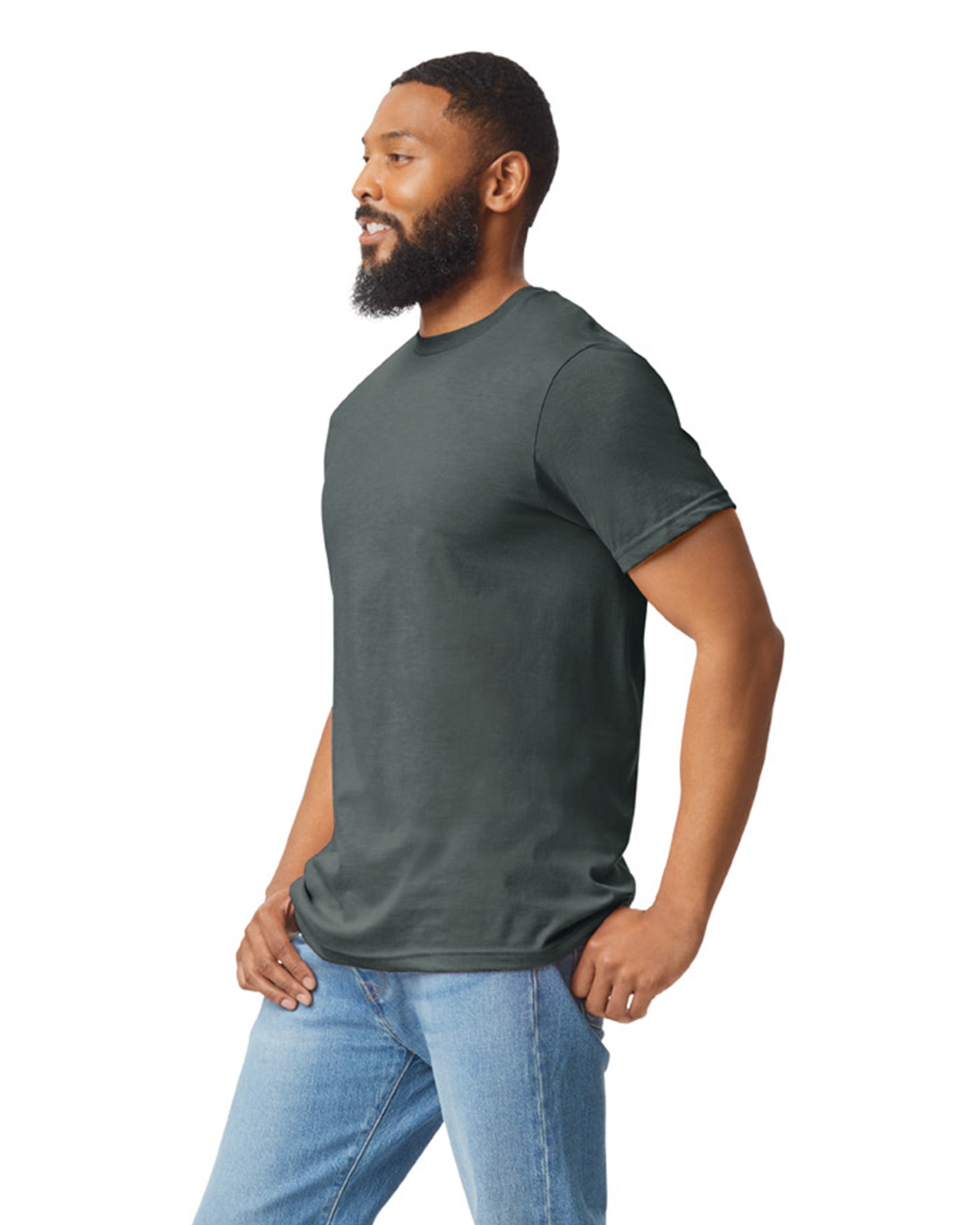 Unisex Softstyle CVC T-Shirt - Gunmetal