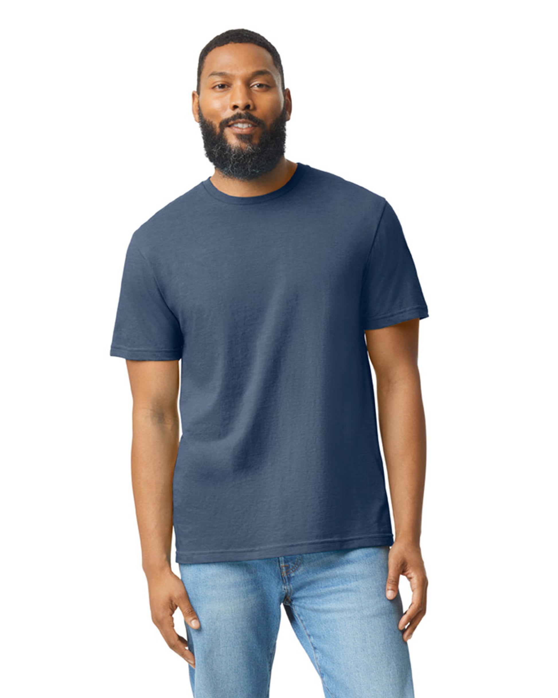 Unisex Softstyle CVC T-Shirt - Navy Mist