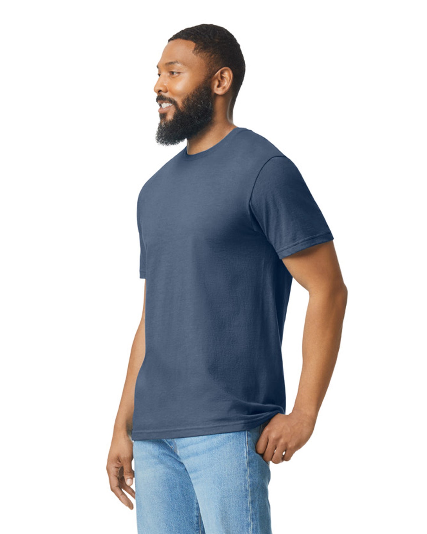 Unisex Softstyle CVC T-Shirt - Navy Mist
