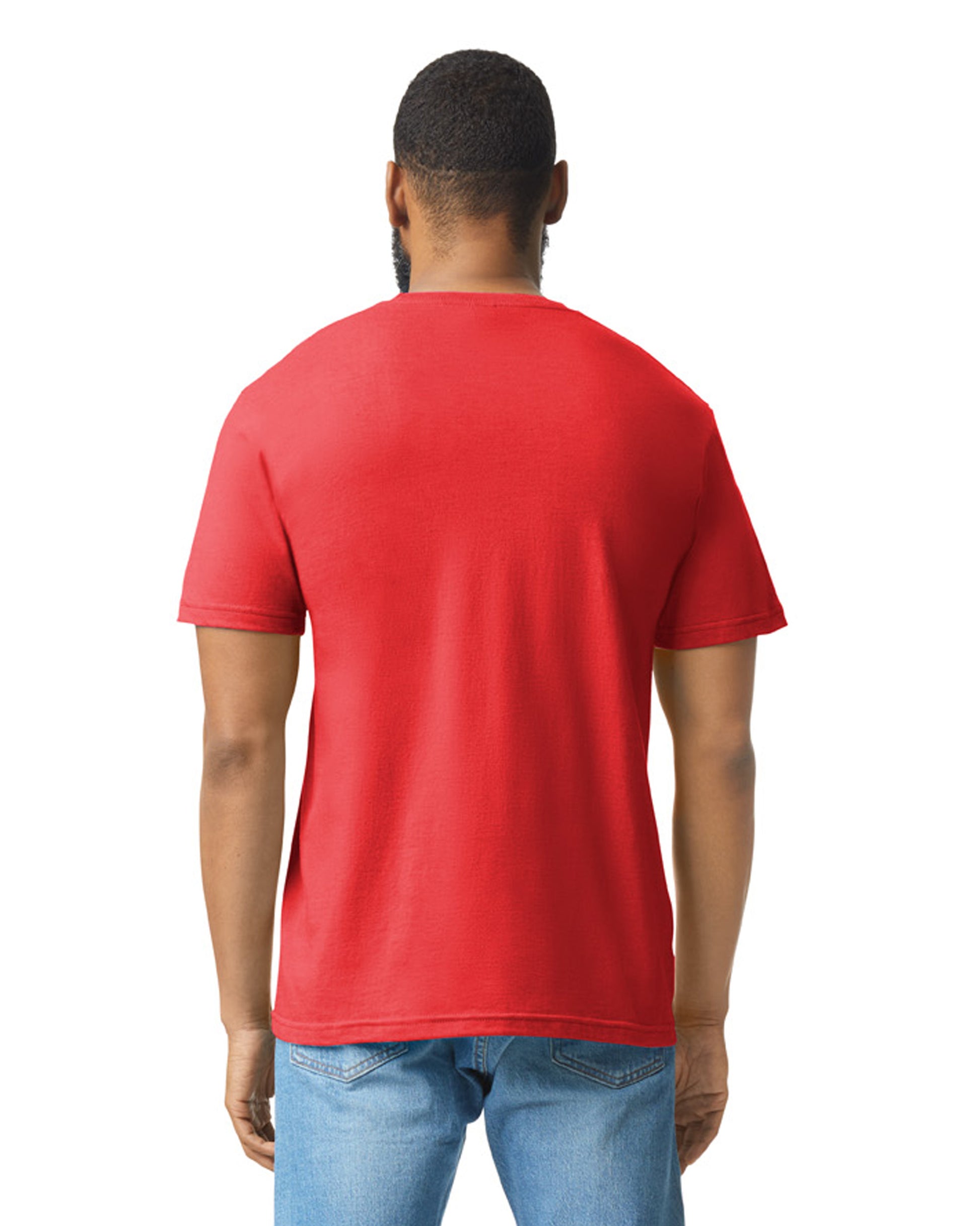 Unisex Softstyle CVC T-Shirt - Red Mist