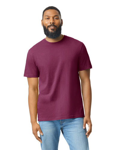 Unisex Softstyle CVC T-Shirt - Maroon Mist