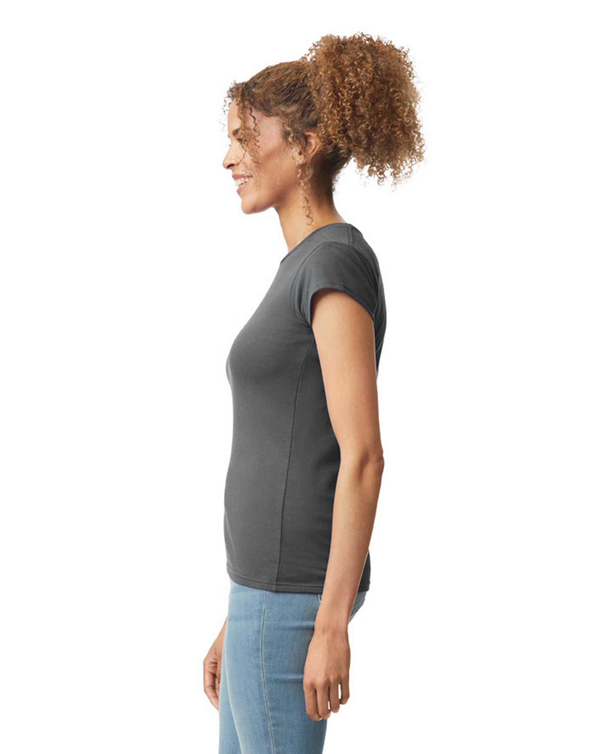 Women's Softstyle® Fitted T-Shirt - Charcoal