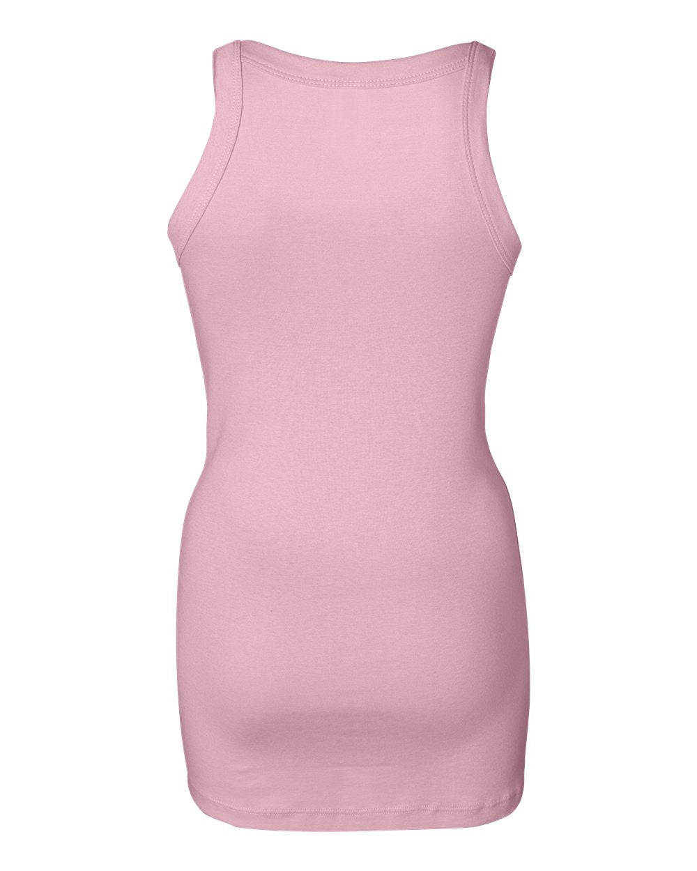 Women's Sheer Mini Rib Thin Strap Tank - Pink