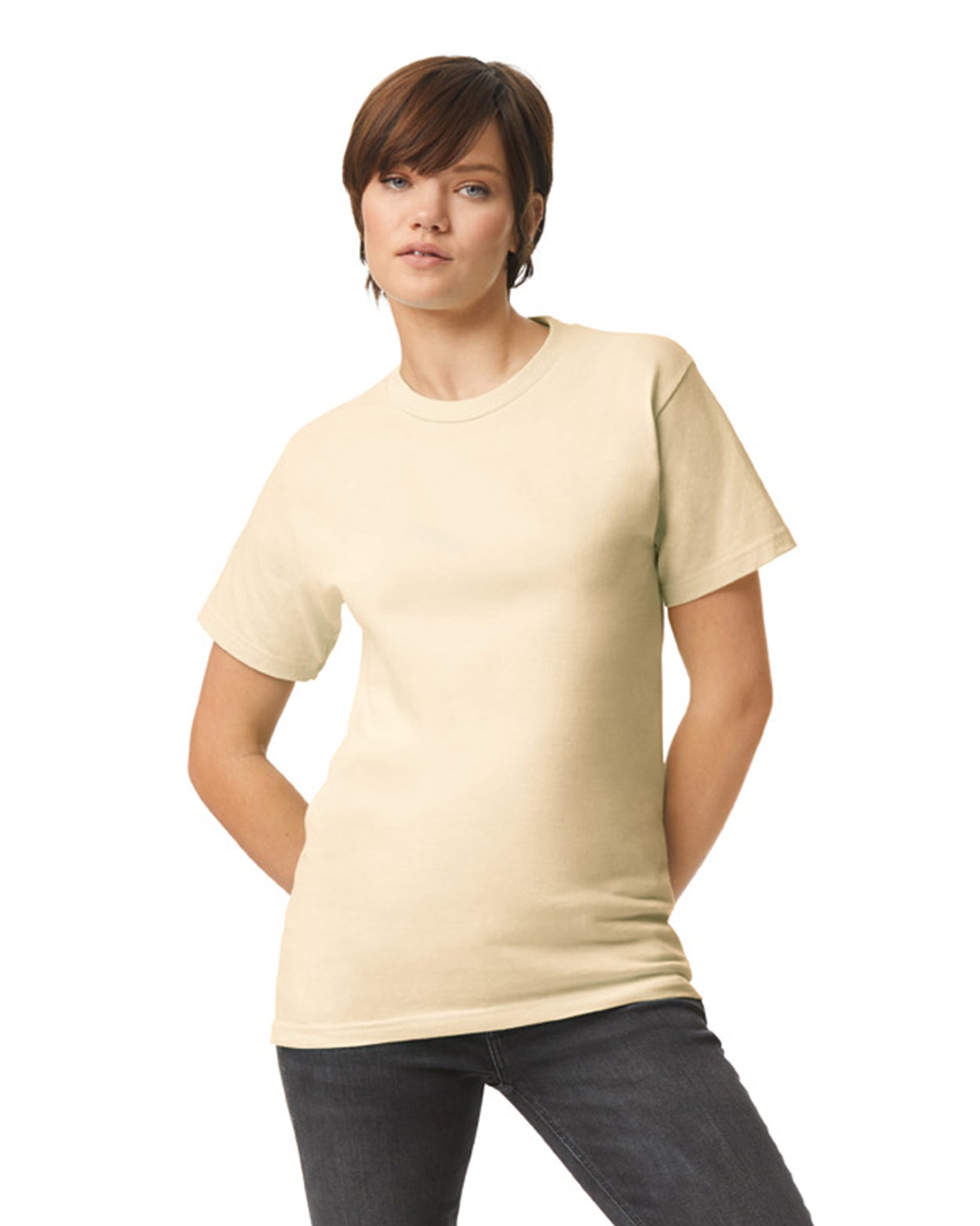 Unisex Heavyweight Cotton T-shirt - Cream