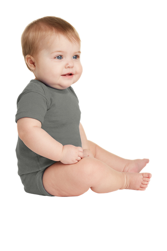 Infant Baby Rib Bodysuit - Charcoal