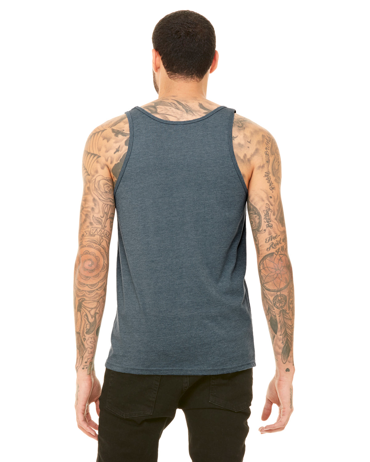 Unisex Heather CVC Tank - Heather Slate