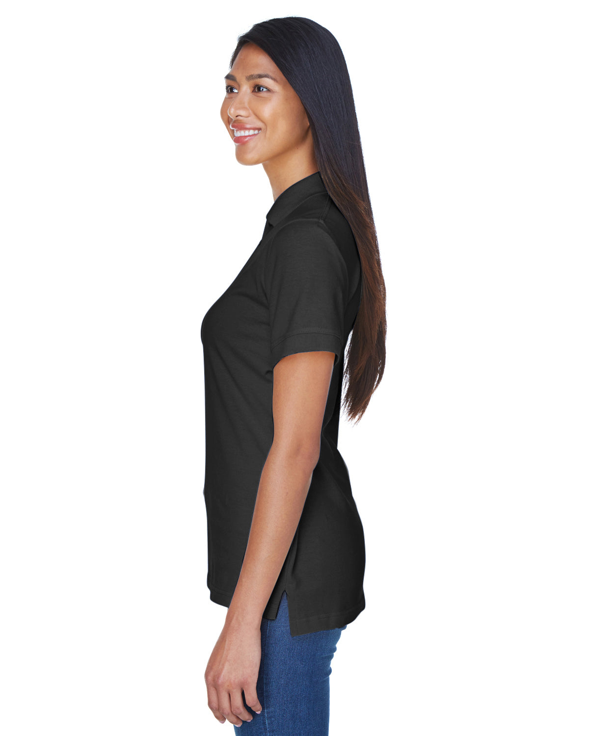 Women's Classic Piqué Polo - Black