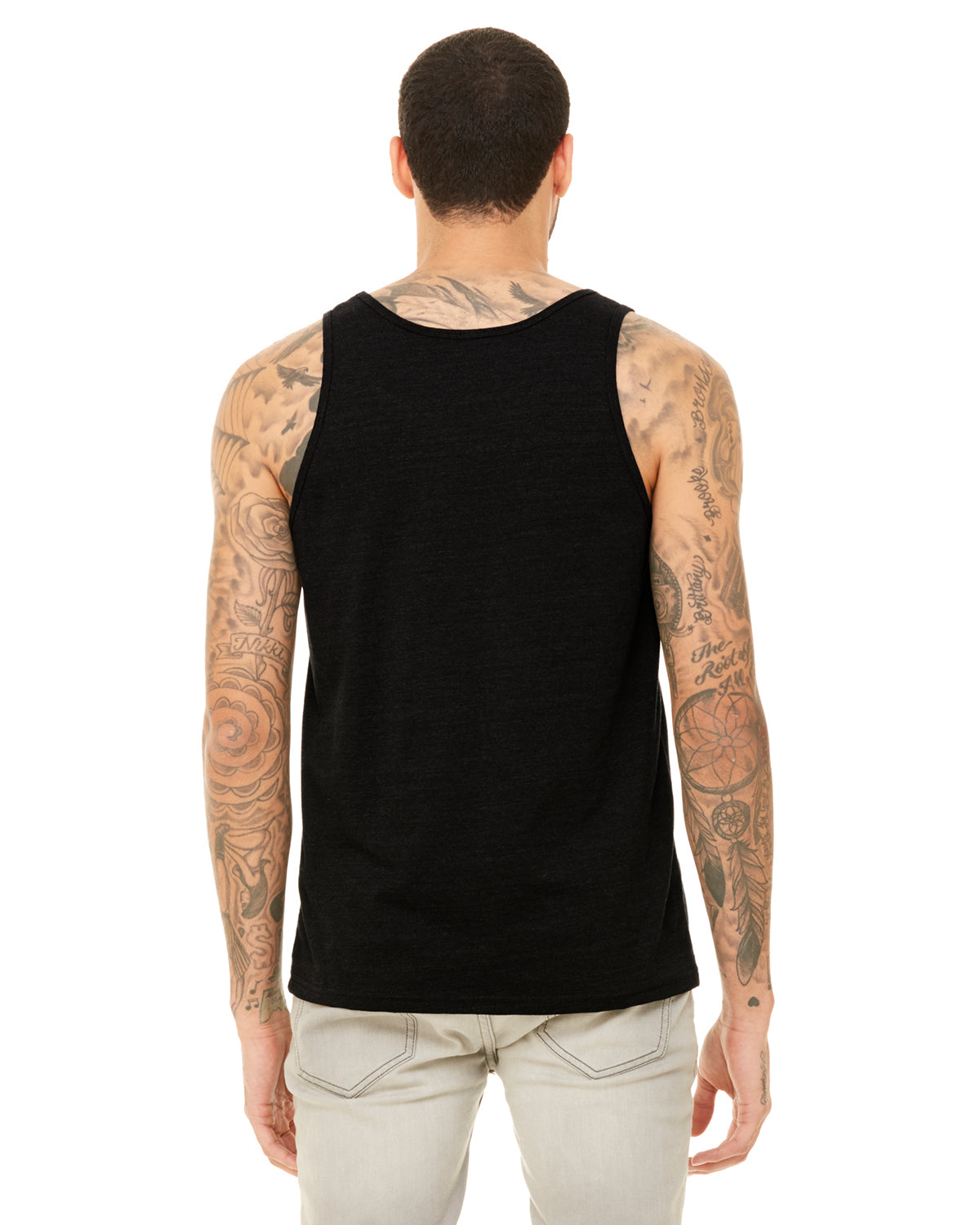 Unisex Heather CVC Tank - Heather Black