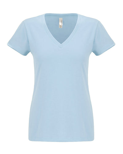 Women's Sueded V - Light Blue