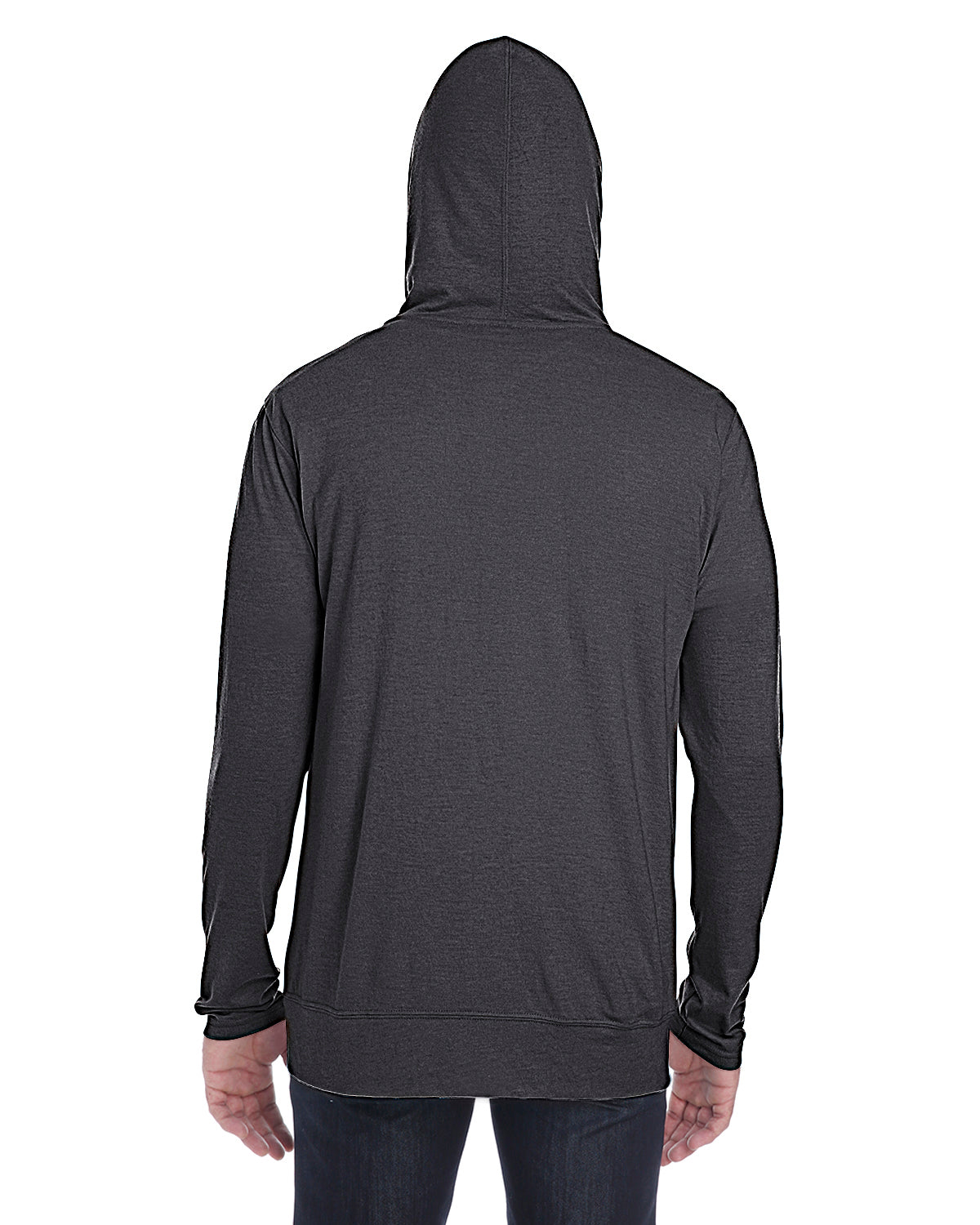 Unisex Triblend Full-Zip Jacket - Heather Dark Gray