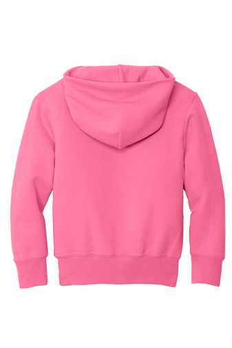 Youth Core Fleece Pullover Hoodie - Neon Pink