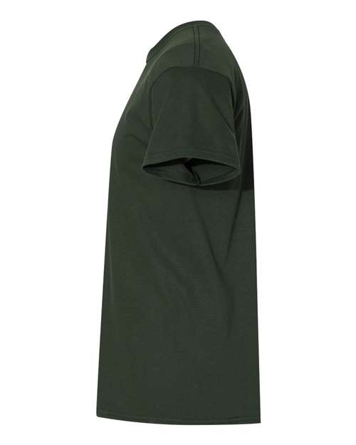 Gildan 5000 Forest Green — direct side