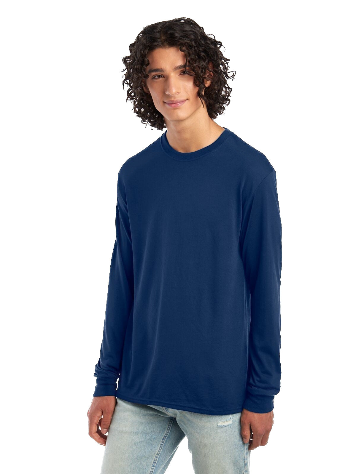Unisex DRI-POWER® SPORT Long-Sleeve T-Shirt - J Navy