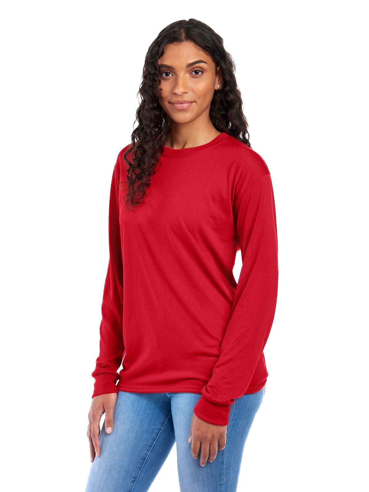 Unisex DRI-POWER® SPORT Long-Sleeve T-Shirt - True Red