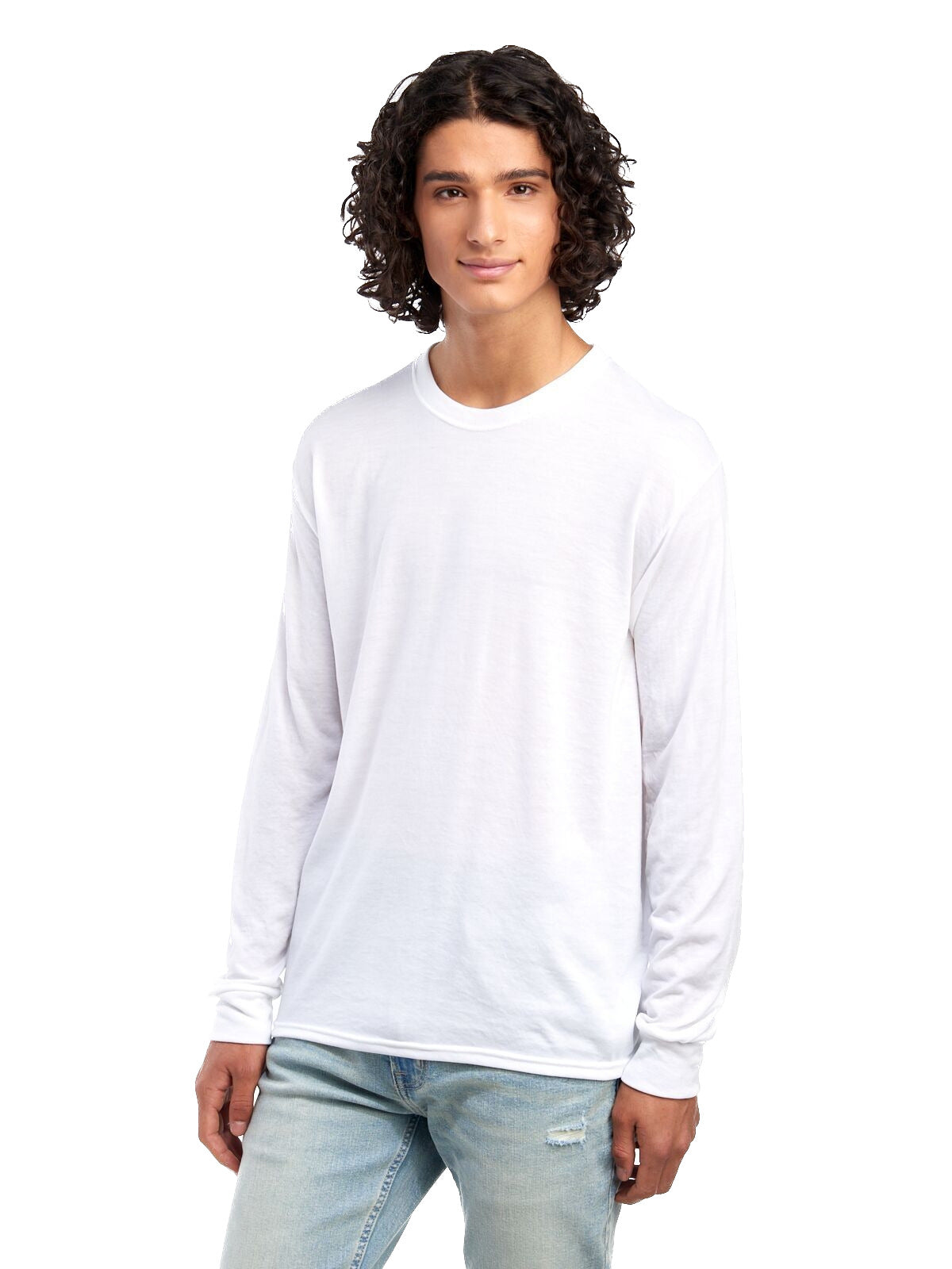 Unisex DRI-POWER® SPORT Long-Sleeve T-Shirt - White