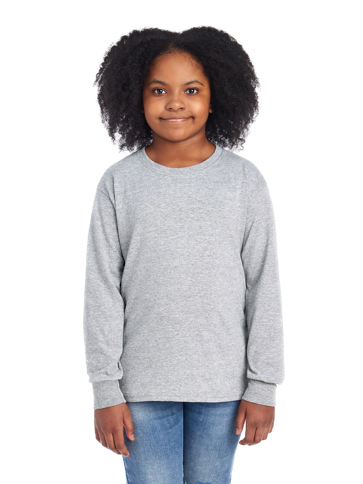 Youth DRI-POWER® ACTIVE Long-Sleeve T-Shirt - Athletic Heather