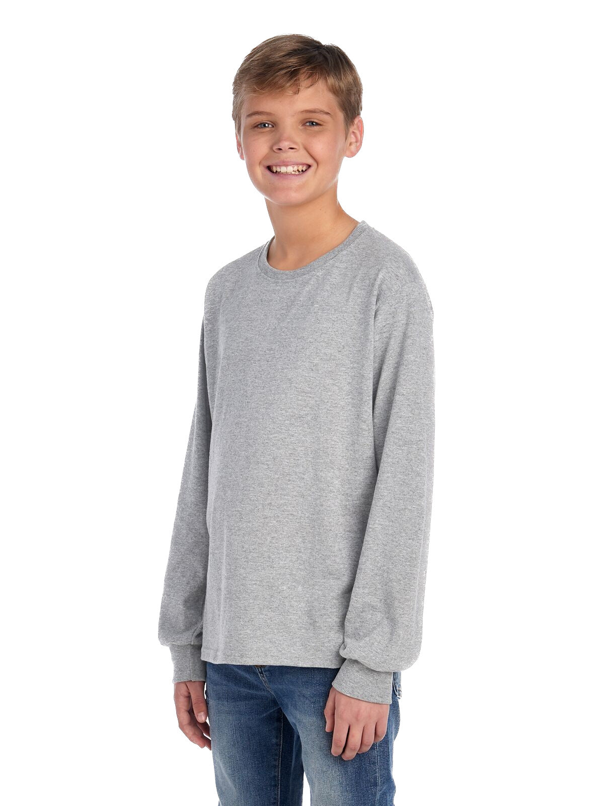Youth DRI-POWER® ACTIVE Long-Sleeve T-Shirt - Oxford