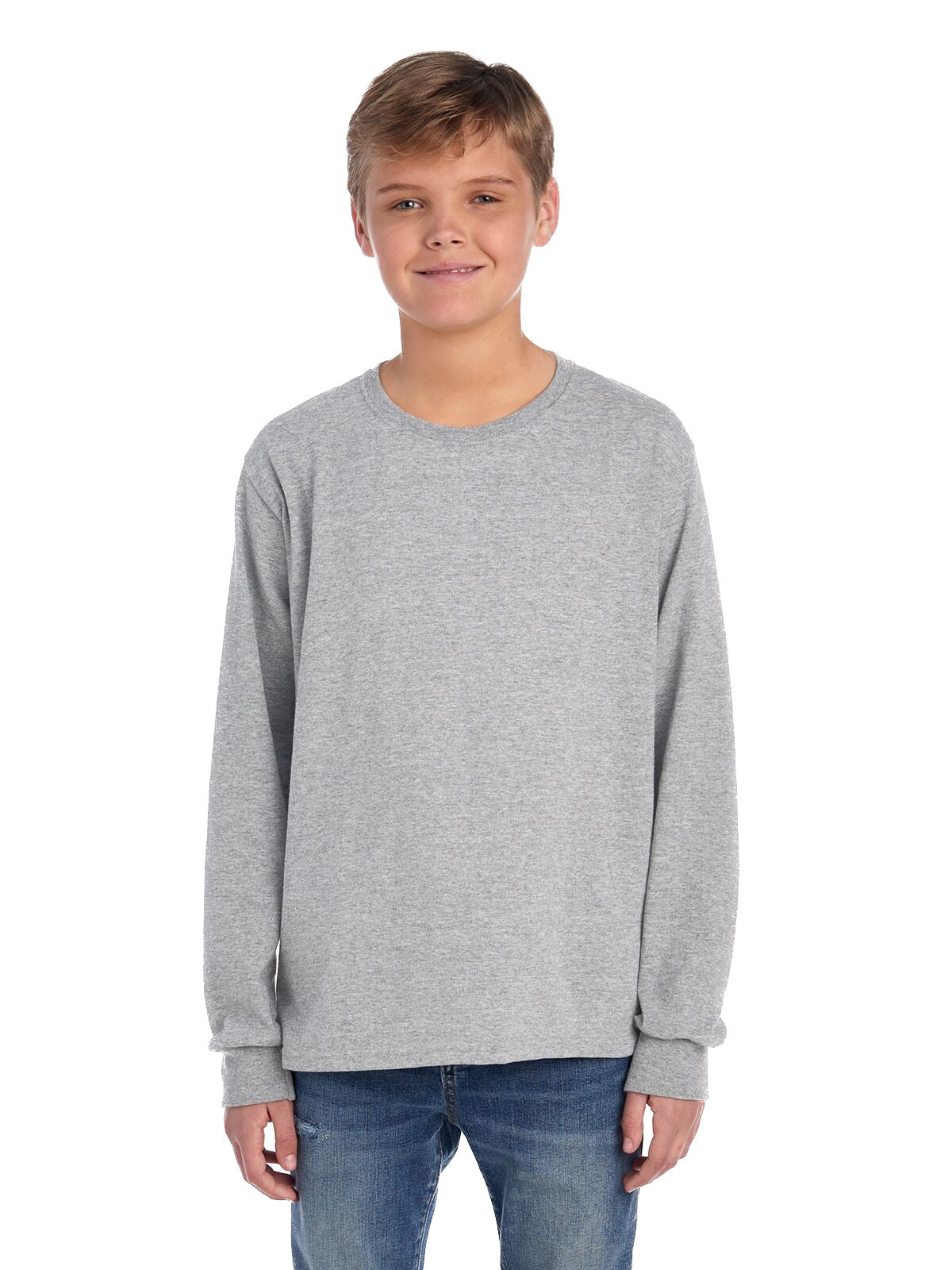 Youth DRI-POWER® ACTIVE Long-Sleeve T-Shirt - Oxford