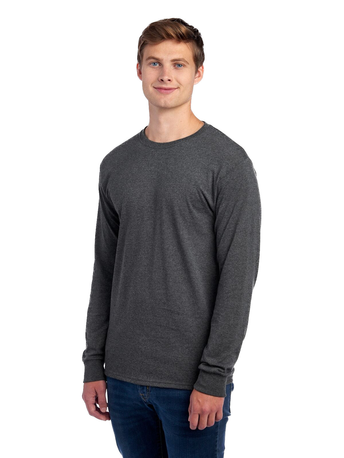 Unisex DRI-POWER® ACTIVE Long-Sleeve T-Shirt - Black Heather