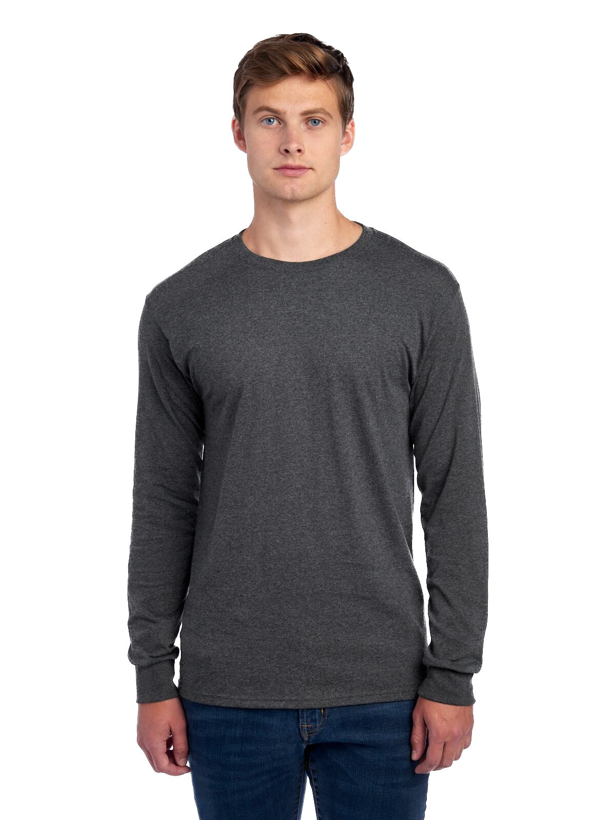 Unisex DRI-POWER® ACTIVE Long-Sleeve T-Shirt - Black Heather