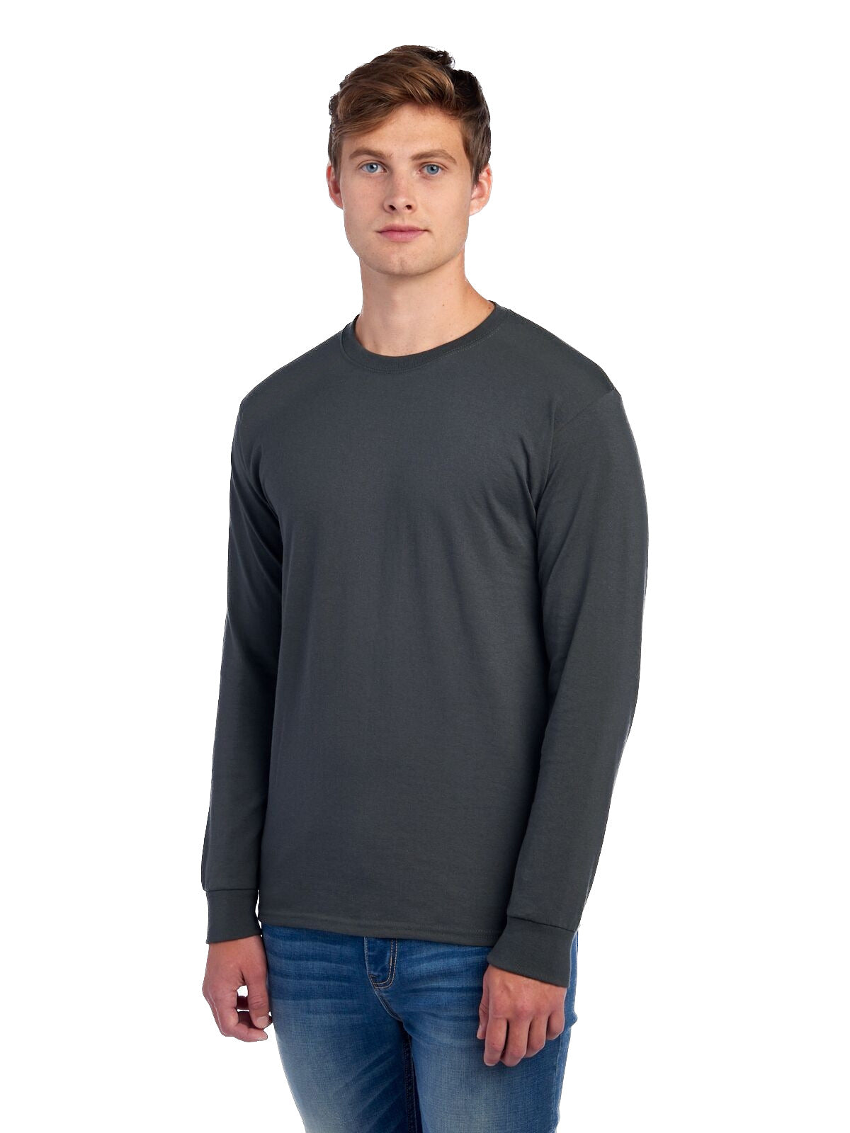Unisex DRI-POWER® ACTIVE Long-Sleeve T-Shirt - Charcoal Gray