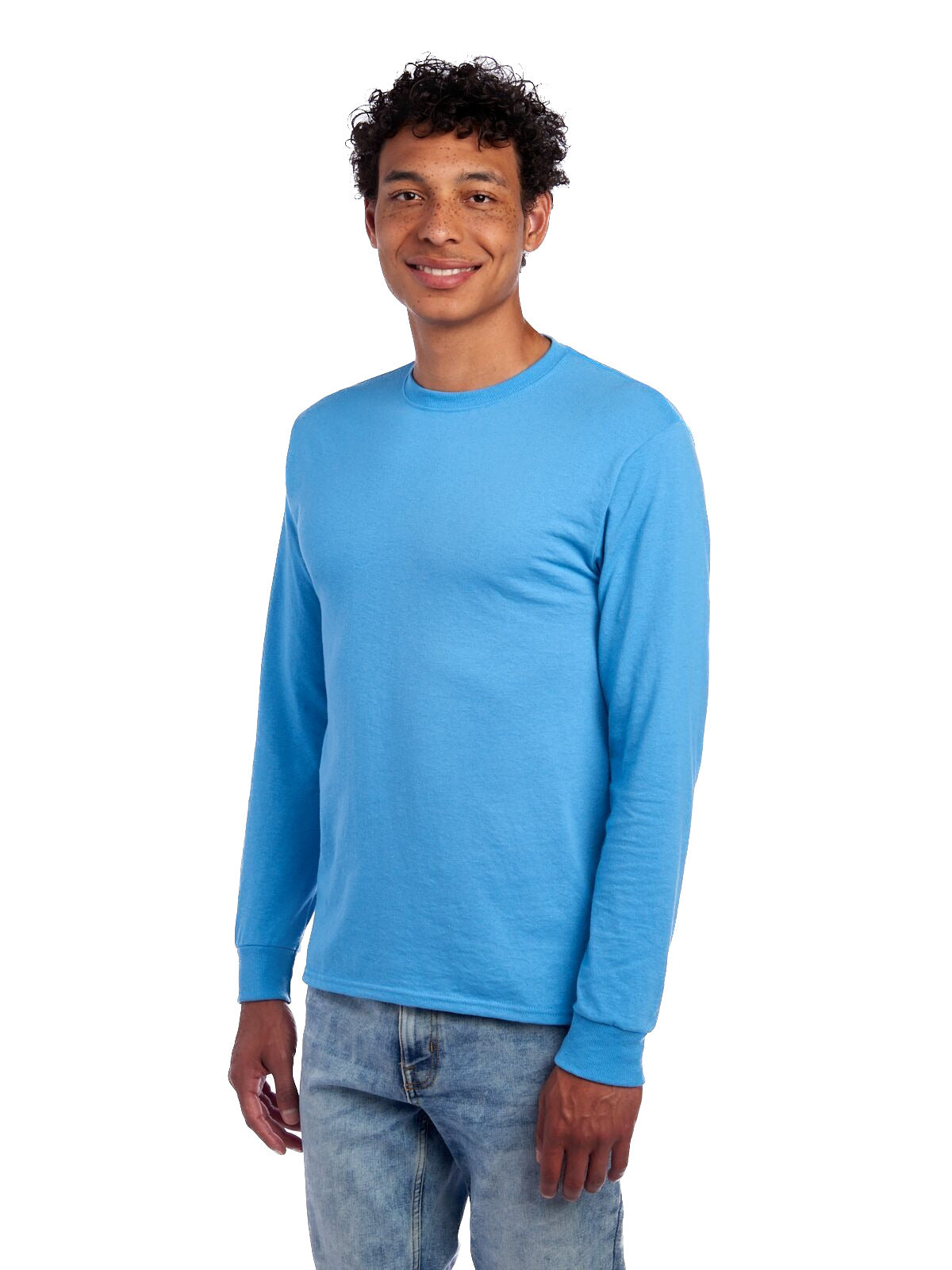 Unisex DRI-POWER® ACTIVE Long-Sleeve T-Shirt - Columbia Blue