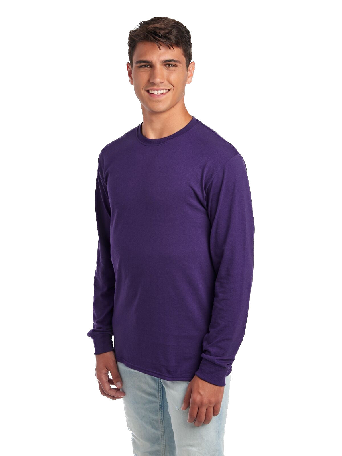Unisex DRI-POWER® ACTIVE Long-Sleeve T-Shirt - Deep Purple