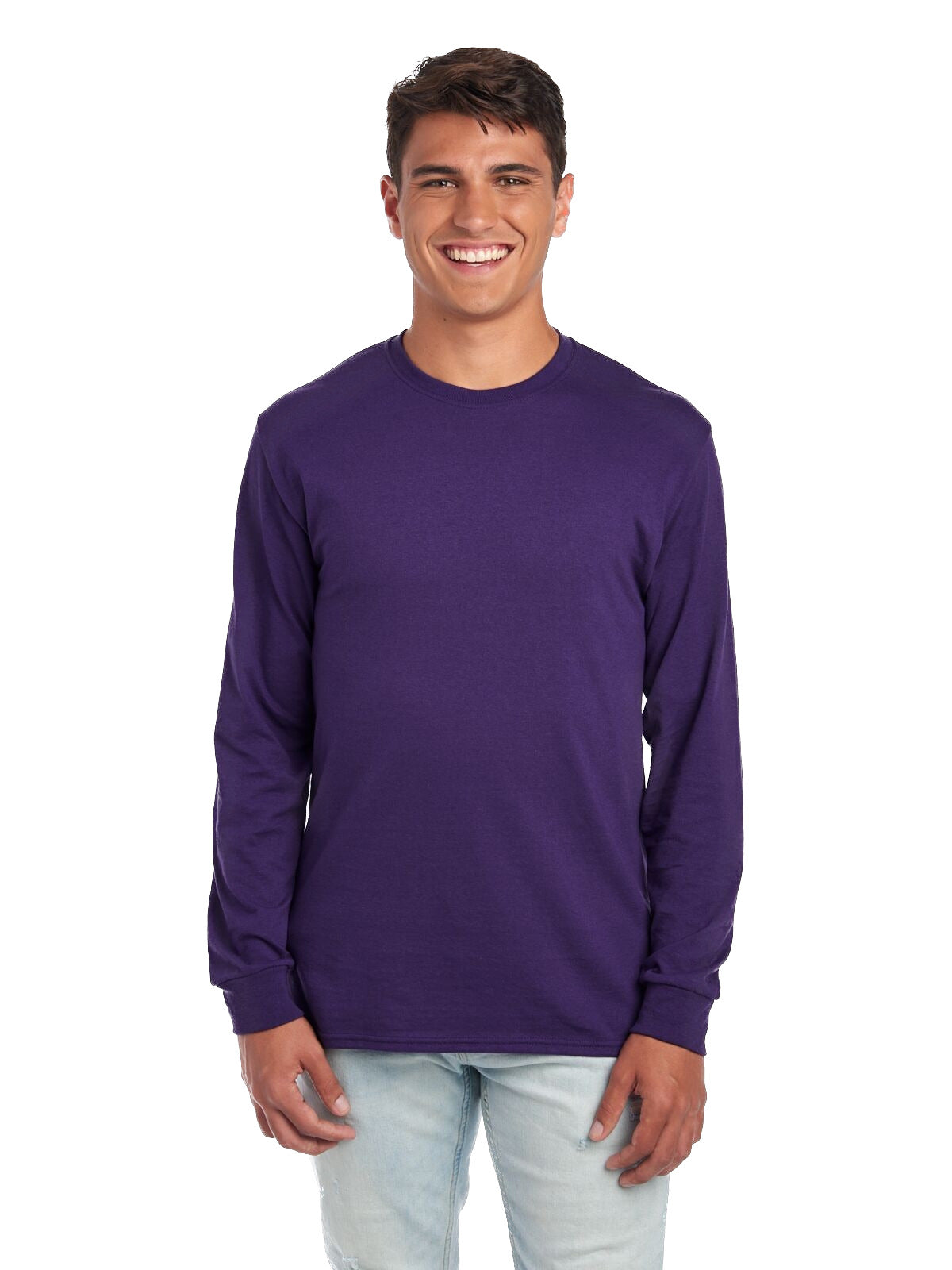 Unisex DRI-POWER® ACTIVE Long-Sleeve T-Shirt - Deep Purple