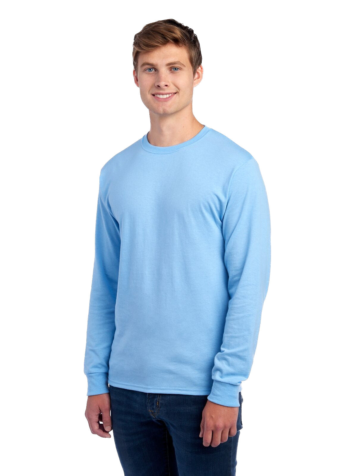 Unisex DRI-POWER® ACTIVE Long-Sleeve T-Shirt - Light Blue