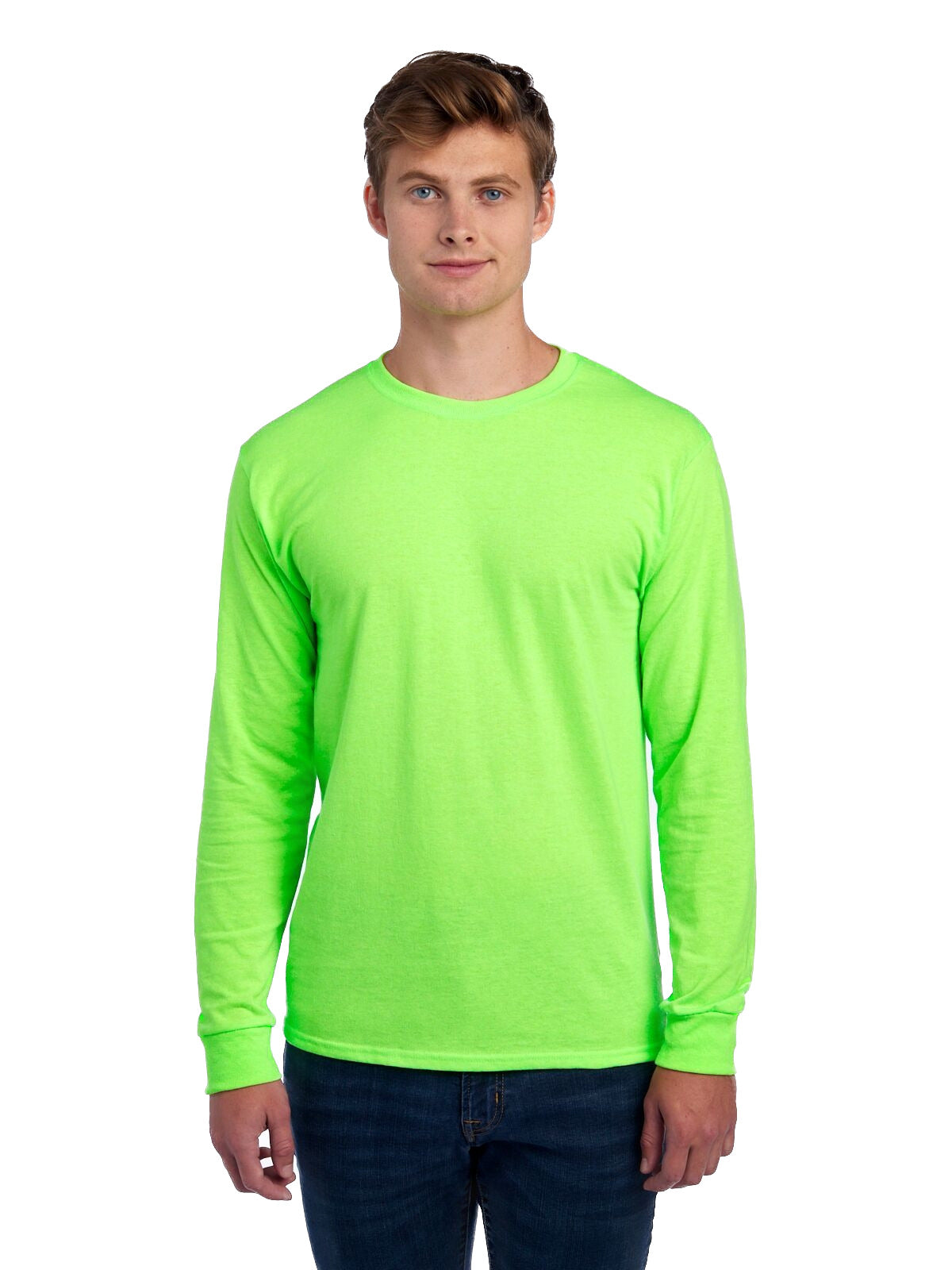 Unisex DRI-POWER® ACTIVE Long-Sleeve T-Shirt - Neon Green
