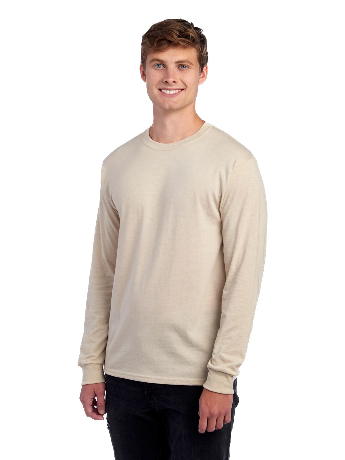 Unisex DRI-POWER® ACTIVE Long-Sleeve T-Shirt - Sandstone