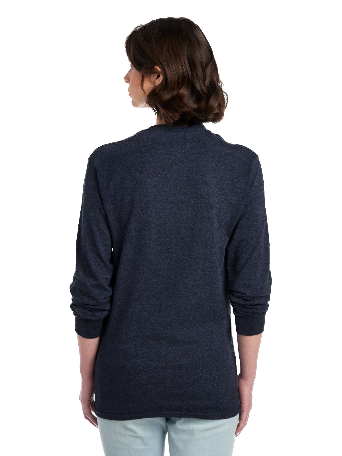 Unisex DRI-POWER® ACTIVE Long-Sleeve T-Shirt - Vintage Heather Navy