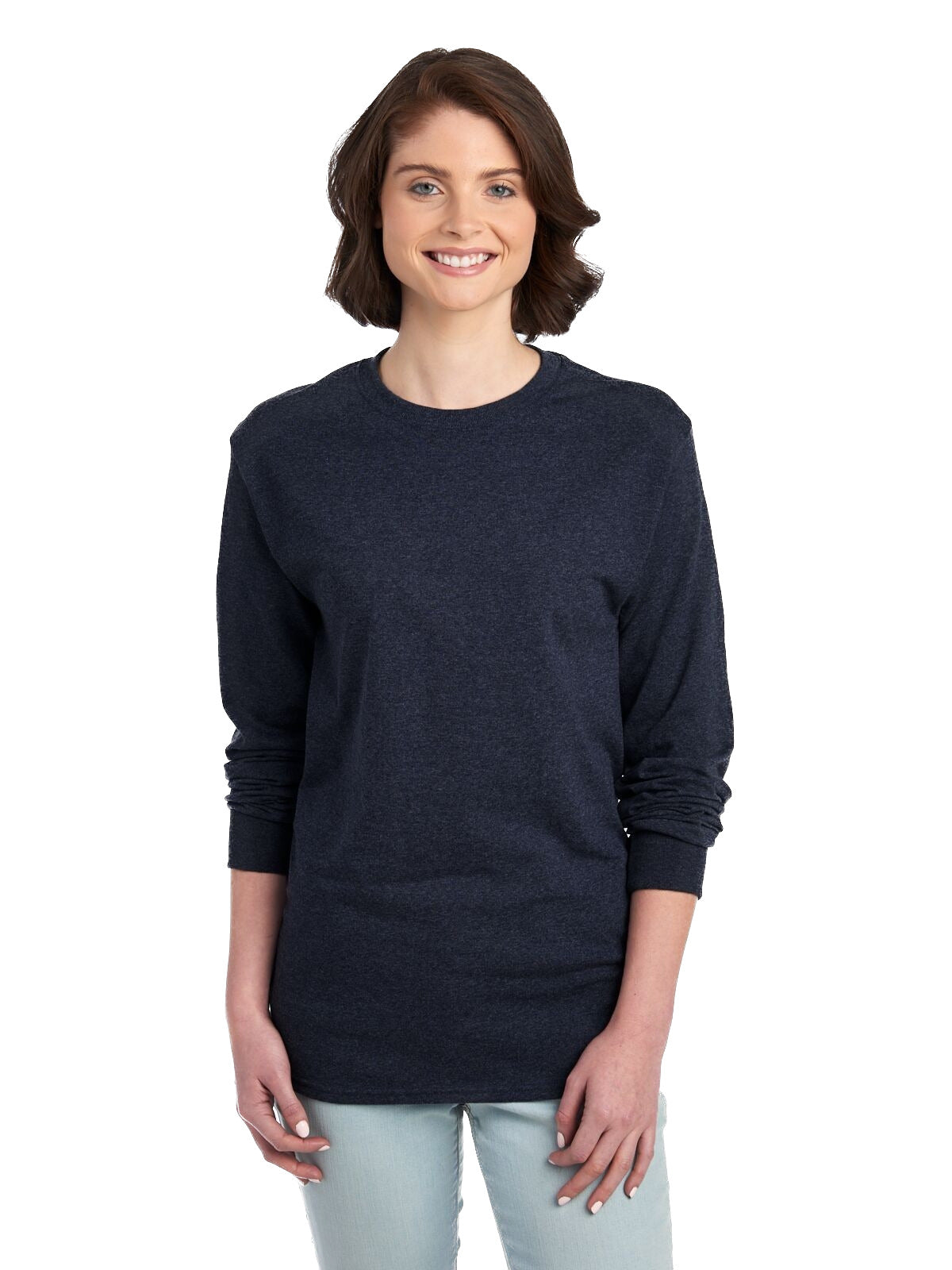 Unisex DRI-POWER® ACTIVE Long-Sleeve T-Shirt - Vintage Heather Navy