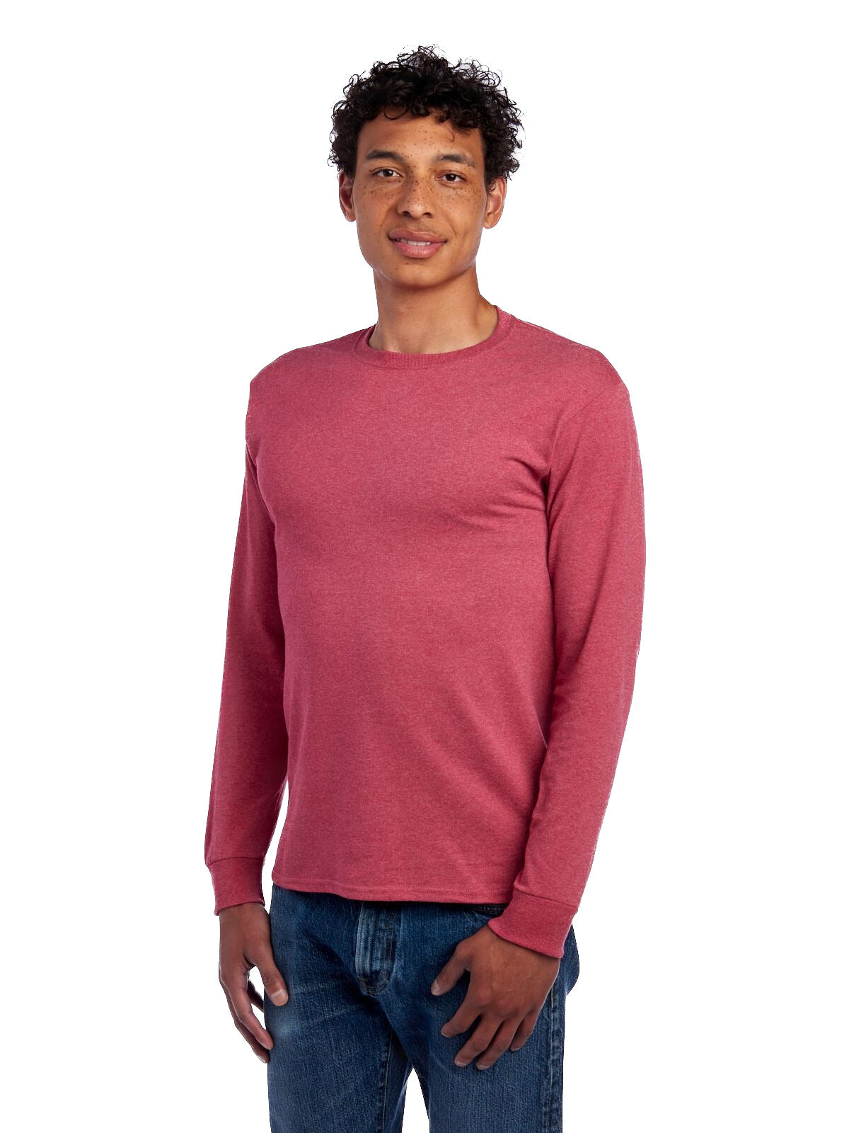 Unisex DRI-POWER® ACTIVE Long-Sleeve T-Shirt - Vintage Heather Red