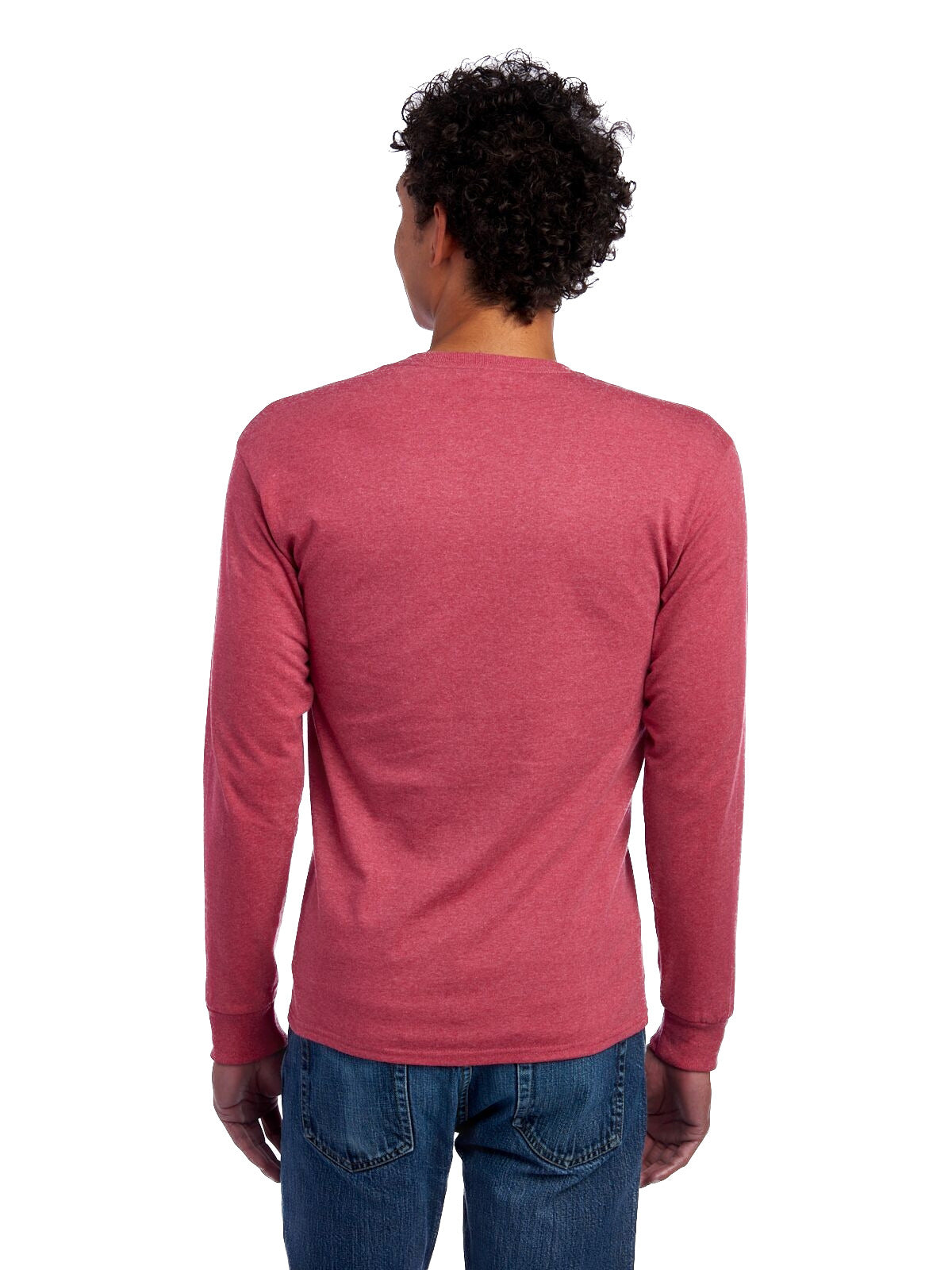 Unisex DRI-POWER® ACTIVE Long-Sleeve T-Shirt - Vintage Heather Red