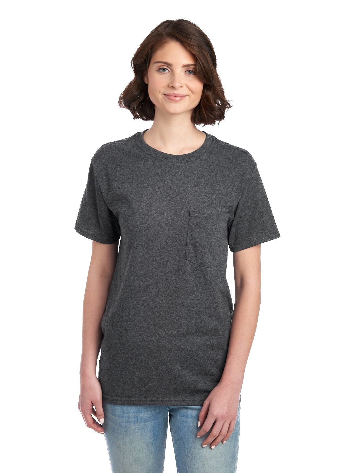 Unisex DRI-POWER® ACTIVE Pocket T-Shirt - Black Heather