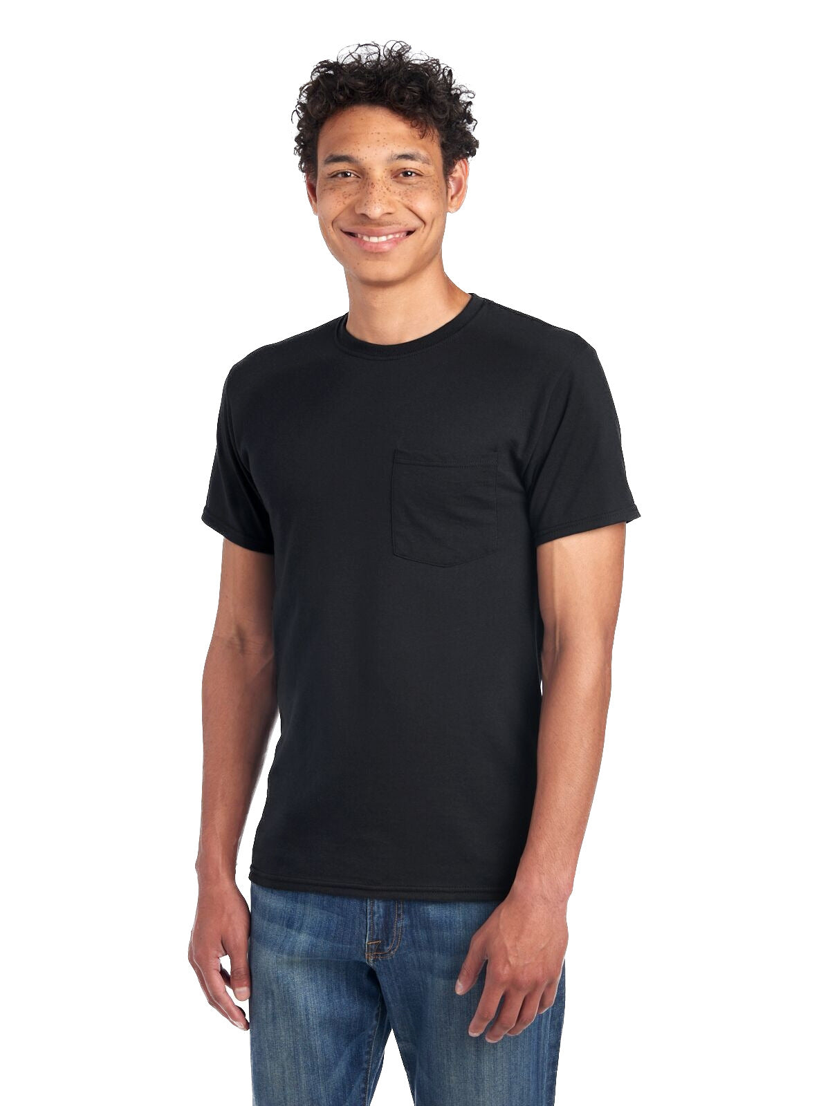 Unisex DRI-POWER® ACTIVE Pocket T-Shirt - Black