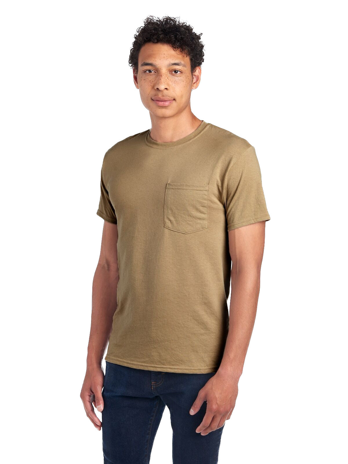 Unisex DRI-POWER® ACTIVE Pocket T-Shirt - Khaki