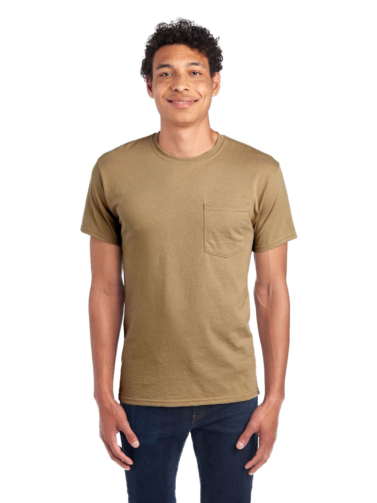 Unisex DRI-POWER® ACTIVE Pocket T-Shirt - Khaki