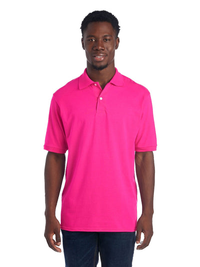 Unisex SpotShield™ Jersey Polo - Cyber Pink