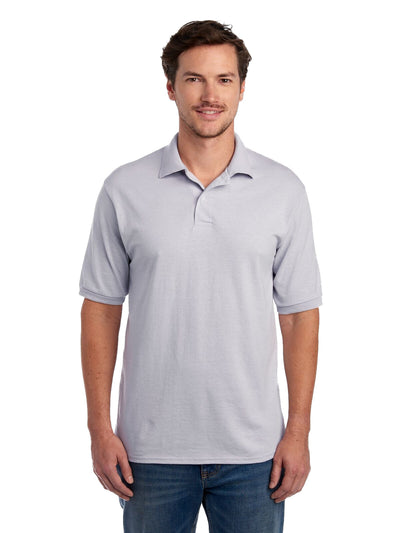 Unisex SpotShield™ Jersey Polo - Silver